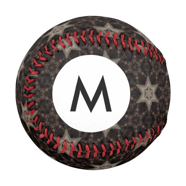Monogramm-Stars Baseball (Vorderseite Links)