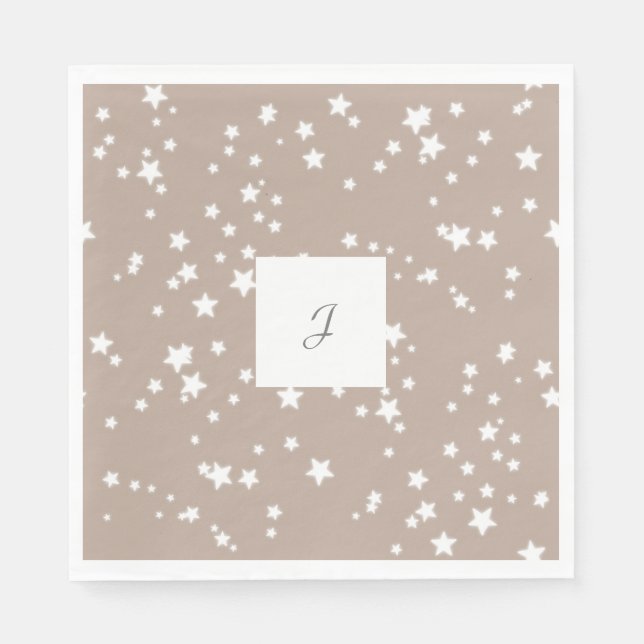 Monogramm Stars Serviette (Vorderseite)