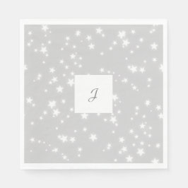 Monogramm Stars Serviette
