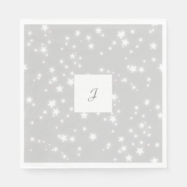 Monogramm Stars Serviette (Vorderseite)