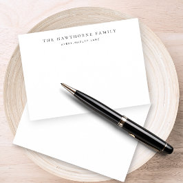 Monogramm-Stationerie für Personalisierte Familien Mitteilungskarte