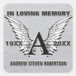 Monogramm Sticker Silber