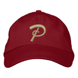 Monogramm Stickerei Anfangsbuchstabe P Bestickte Baseballkappe