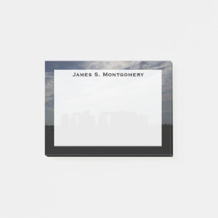 Monogramm Stonehenge Skyline Willtshire England Post-it Klebezettel