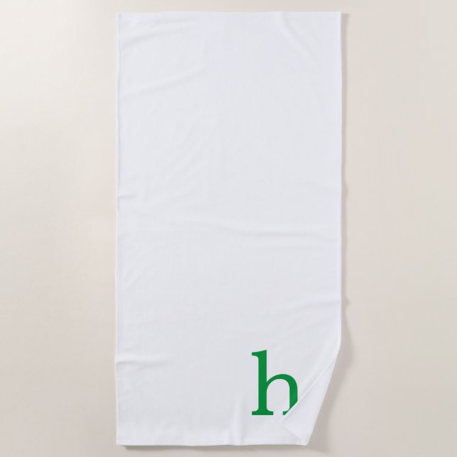 Monogramm Strandtuch (Vorderseite)