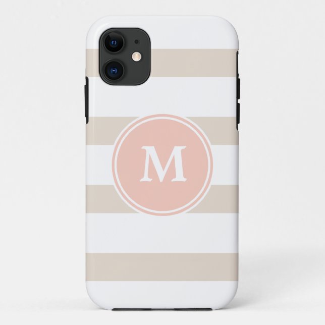 Monogramm-Streifen Iphone 5 Fall Case-Mate iPhone Hülle (Rückseite)