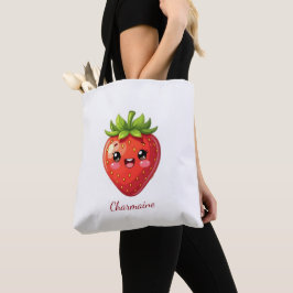 Monogramm süße Erdbeere kawaii