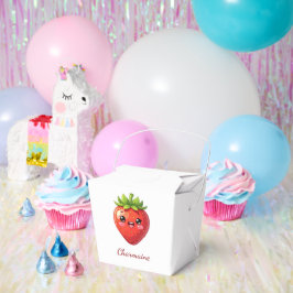 Monogramm süße Erdbeere kawaii Geschenkschachtel