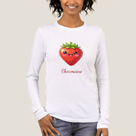 Monogramm süße Erdbeere kawaii Tri-Blend Shirt