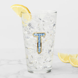 Monogramm T - 16 oz Glas