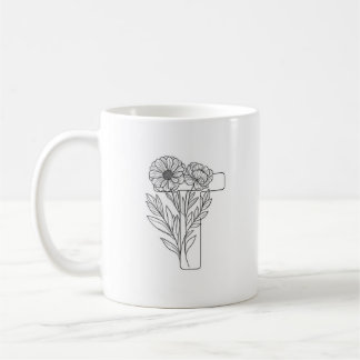 Monogramm T Erste Kaffee-Tasse Kaffeetasse