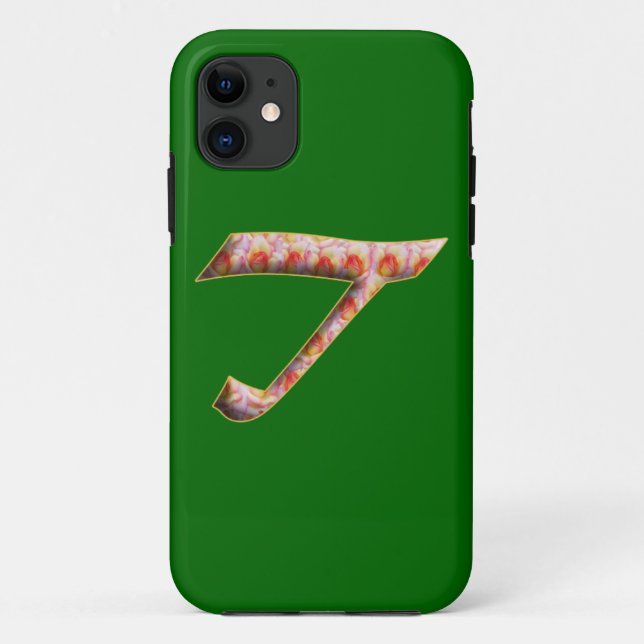 Monogramm T in Rose Muster iPhone 5 Fall Case-Mate iPhone Hülle (Rückseite)