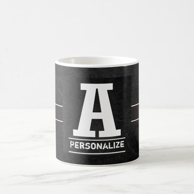 Monogramm-Tafel | alle beschriftet A - Z Tasse (Mittel)
