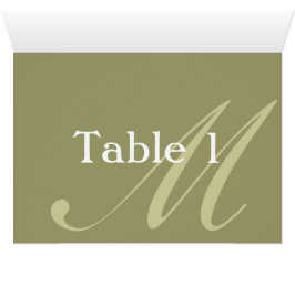 Monogramm-Tafelzenterkarte