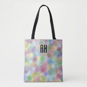 Monogramm-Tasche für Regenbogenflächen