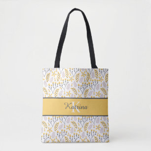 Monogramm-Tasche mit Blumenmuster