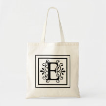 Monogramm-Taschen-Tasche des Buchstabe-E
