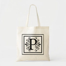 Monogramm-Taschen-Tasche des Buchstabe-P Tragetasche
