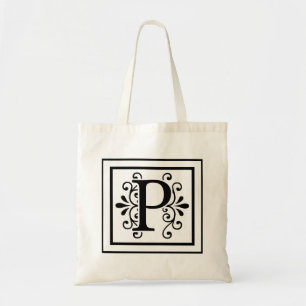 Monogramm-Taschen-Tasche des Buchstabe-P Tragetasche
