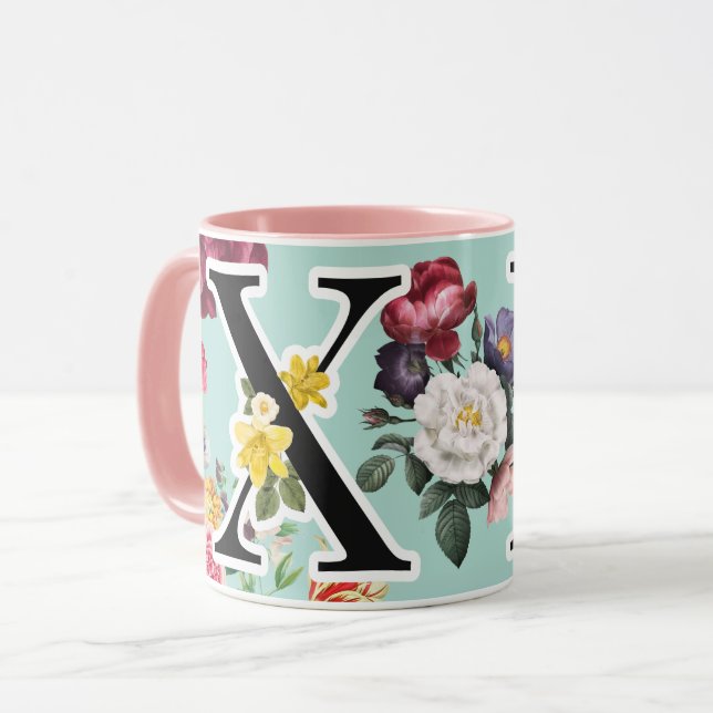 Monogramm Tasse (Vorderseite Links)