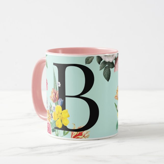 Monogramm Tasse (Vorderseite Links)