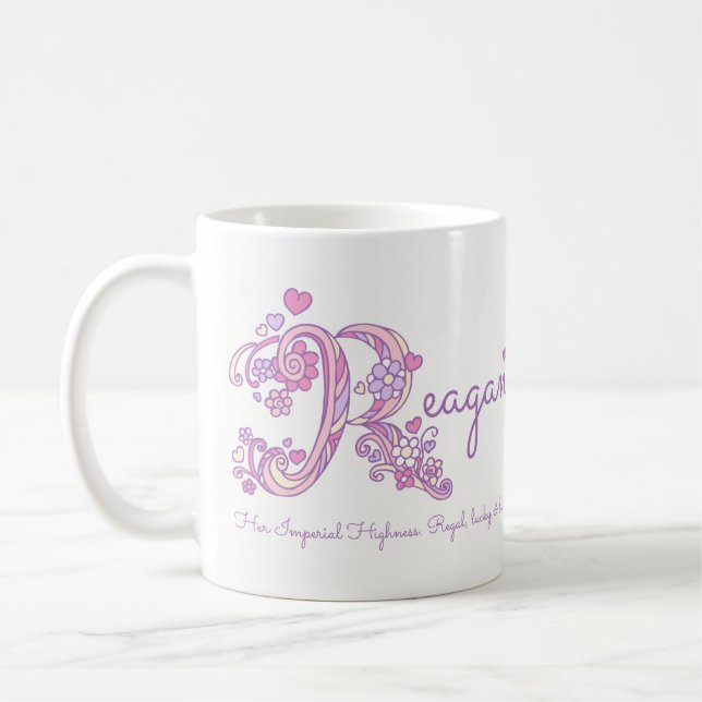 Monogramm-Tasse der Kaffeetasse (Links)