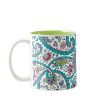 Monogramm-Tasse des Persischen Boteley-Musters