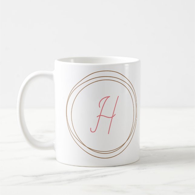Monogramm-Tasse "H" Kaffeetasse (Links)