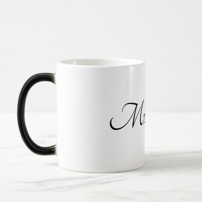 Monogramm-Tasse Kaffee Verwandlungstasse (Links)