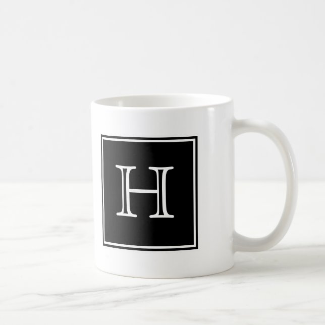 Monogramm-Tasse Kaffeetasse (Rechts)