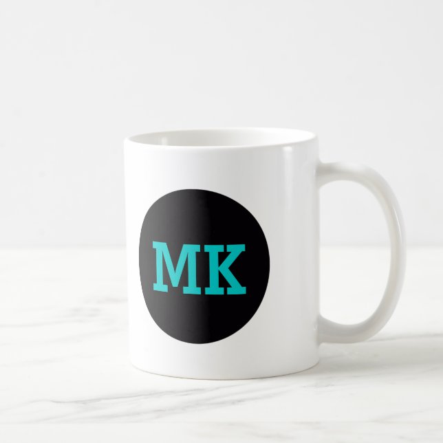 Monogramm-Tasse Kaffeetasse (Rechts)