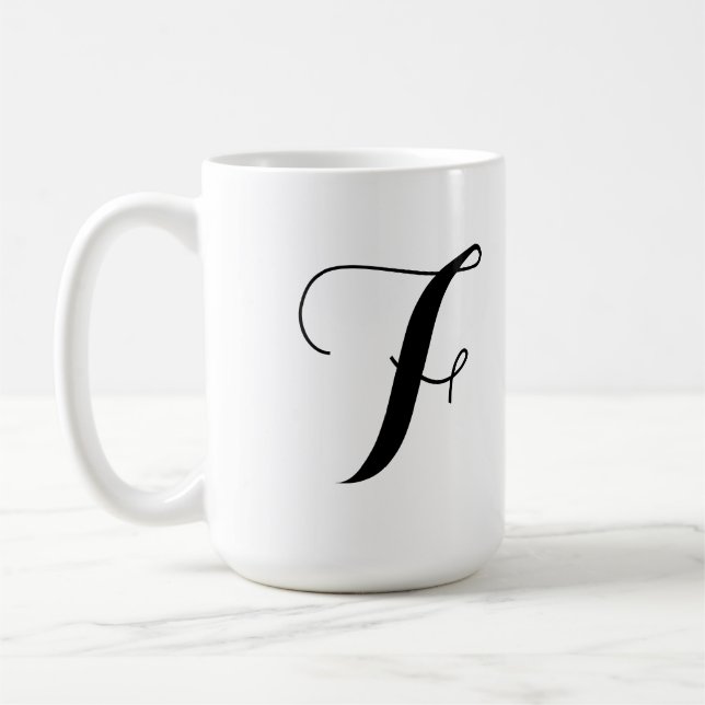 Monogramm-Tasse Kaffeetasse (Links)