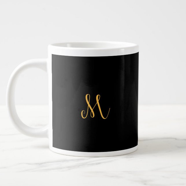 Monogramm-Tasse "M" Jumbo-Tasse (Links)
