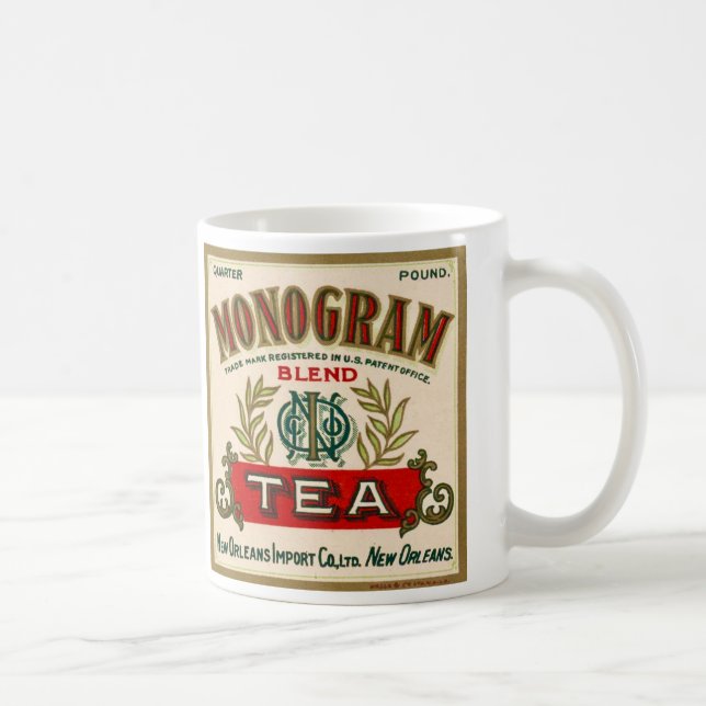 Monogramm Teetasse (Rechts)