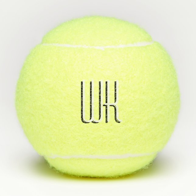 Monogramm Tennisbälle (Vorderseite)