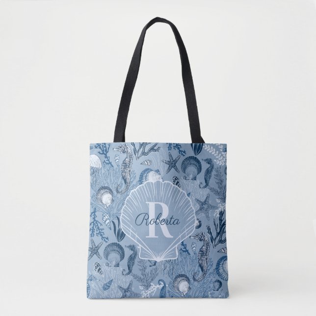 Monogramm-Test für die Lebensküste des Blauen Ozea (Vorderseite)