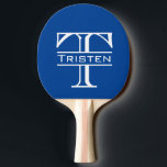 Monogramm Tischtennis Schläger<br><div class="desc">Dieses Design wurde durch digitale Kunst erstellt und kann personalisiert werden, indem Sie auf den Knopf Anpassen klicken und die Farbe ändern, einen Namen, Initialen oder Ihre Lieblingssprache hinzufügen. Kontaktieren Sie mich unter colorflowcreations@gmail.com , wenn Sie dieses Design für ein anderes Produkt haben möchten. Kaufen Sie meine originale abstrakte Acrylmalerei...</div>