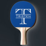 Monogramm Tischtennis Schläger<br><div class="desc">Dieses Design wurde durch digitale Kunst erstellt und kann personalisiert werden, indem Sie auf den Knopf Anpassen klicken und die Farbe ändern, einen Namen, Initialen oder Ihre Lieblingssprache hinzufügen. Kontaktieren Sie mich unter colorflowcreations@gmail.com , wenn Sie dieses Design für ein anderes Produkt haben möchten. Kaufen Sie meine originale abstrakte Acrylmalerei...</div>