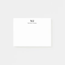 Monogramm To-Do-Liste Post-it-Notizen