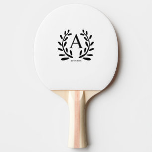 MONOGRAMM TRAUZEUGE JAHRES DATUM NAME GESCHENKE TISCHTENNIS SCHLÄGER