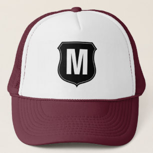 Monogramm Trucker-Mütze mit individuellem Buchstab Truckerkappe
