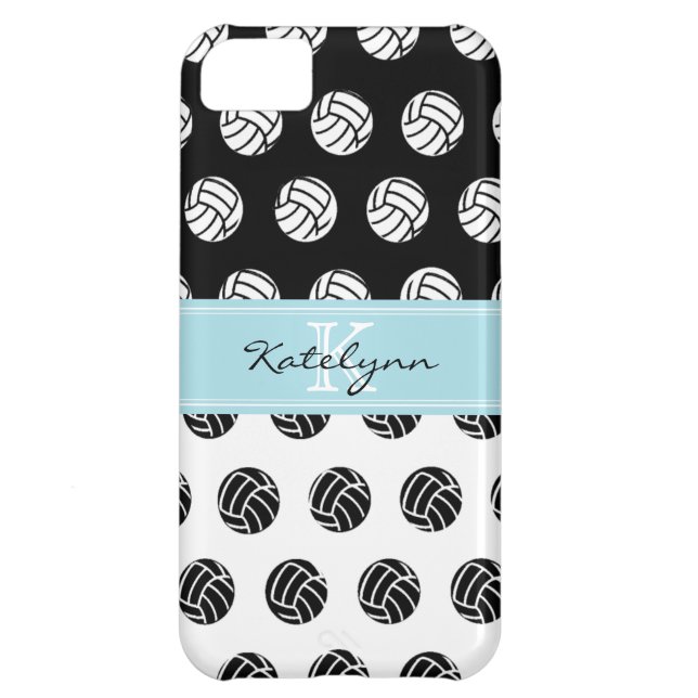 Monogramm-Tupfen-Volleybälle iPhone 5 Fall Case-Mate iPhone Hülle (Rückseite)