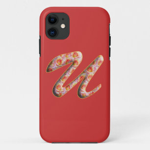 Monogramm U in Rose Muster iPhone 5 Fall Case-Mate iPhone Hülle
