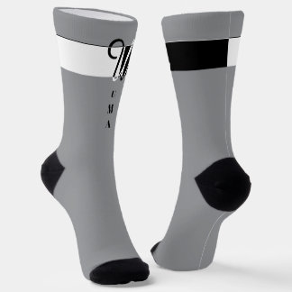 "Monogramm U" Socken