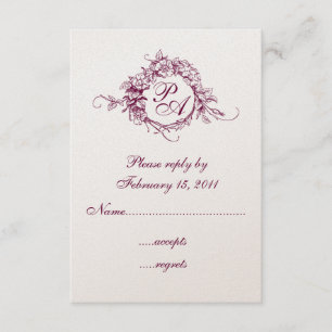 Monogramm-UAWG RSVP Karte