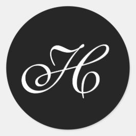 Monogramm-Umschlag Aufkleber