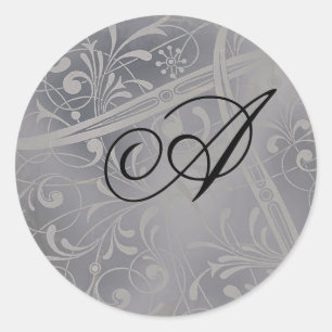 Monogramm-Umschlag Aufkleber