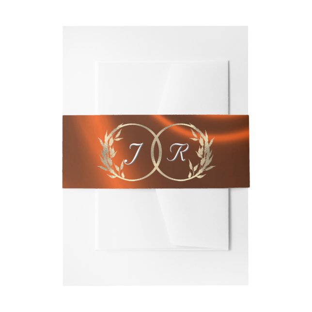 Monogramm und Band - Kupfer (Vorderseite Beispiel)