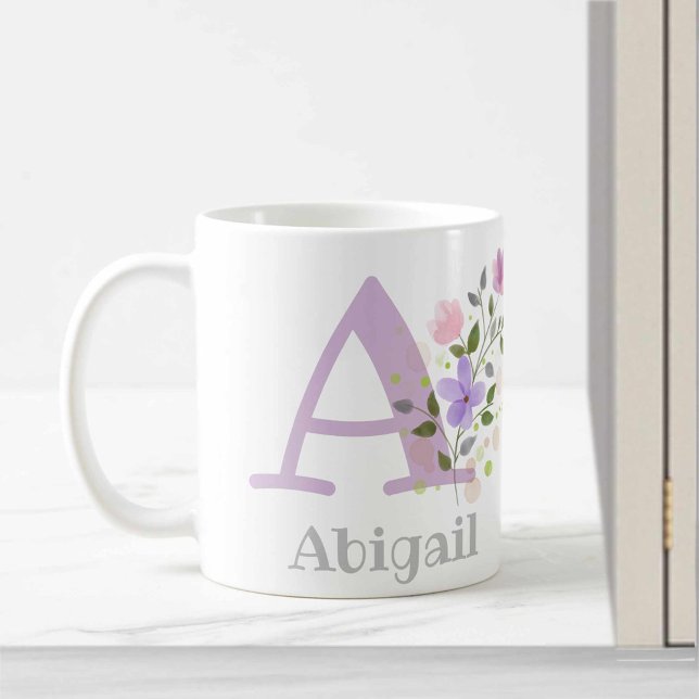 Monogramm und Christlicher Name Abigail Kaffee Tas Kaffeetasse (Von Creator hochgeladen)