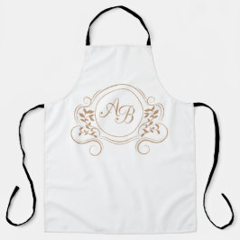 Monogramm und Erstausrüstungen Schürze